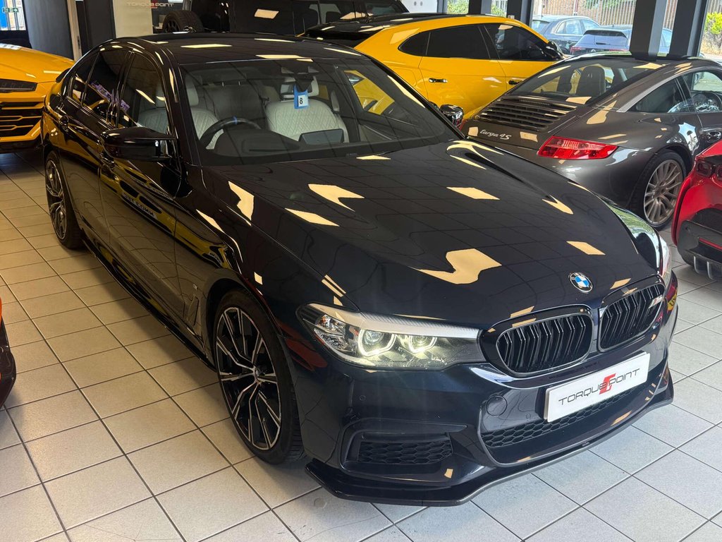 USED 2018 68 BMW 5 SERIES 2.0 530e M Sport Auto 4dr FSH + HK + HUD + M PERF. KIT
