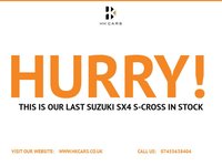 USED 2019 68 SUZUKI SX4 S-CROSS 1.0 Boosterjet SZ4 SUV 5dr Petrol Manual Euro 6 (s/s) (111 ps) 
