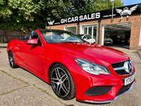 USED 2013 63 MERCEDES-BENZ E CLASS 3.0 E350d V6 BlueTEC AMG Sport Cabriolet 2dr Diesel G-Tronic+ Euro 6 (s/s) (252 ps) CONVERTIBLE, LEATHER, NAV!