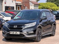 USED 2016 16 HONDA CR-V 1.6 i-DTEC Black Edition SUV 5dr Diesel Manual 4WD Euro 6 (s/s) (160 ps) **LEATHER~SATNAV~CAMERA**