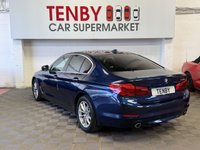 USED 2017 67 BMW 5 SERIES 2.0 520d SE Saloon 4dr Diesel Auto Euro 6 (s/s) (190 ps) MEDITERRANEAN BLUE+FHTD SEATS