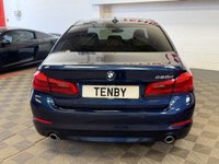 USED 2017 67 BMW 5 SERIES 2.0 520d SE Saloon 4dr Diesel Auto Euro 6 (s/s) (190 ps) MEDITERRANEAN BLUE+FHTD SEATS