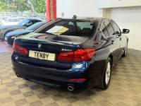 USED 2017 67 BMW 5 SERIES 2.0 520d SE Saloon 4dr Diesel Auto Euro 6 (s/s) (190 ps) MEDITERRANEAN BLUE+FHTD SEATS