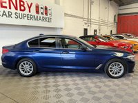 USED 2017 67 BMW 5 SERIES 2.0 520d SE Saloon 4dr Diesel Auto Euro 6 (s/s) (190 ps) MEDITERRANEAN BLUE+FHTD SEATS