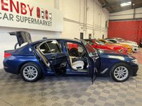USED 2017 67 BMW 5 SERIES 2.0 520d SE Saloon 4dr Diesel Auto Euro 6 (s/s) (190 ps) MEDITERRANEAN BLUE+FHTD SEATS