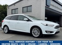 USED 2015 15 FORD FOCUS 1.5 TDCi Titanium X Estate 5dr Diesel Manual Euro 6 (s/s) (120 ps) FULL SERVICE HISTORY -- &pound;20 TAX -- HEATED SEATS -- CRUISE -- SAT NAV