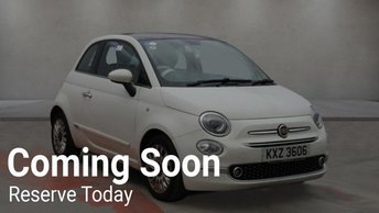 2017 FIAT 500 1.2 Lounge Hatchback 3dr Petrol Manual Euro 6 (s/s) (69 bhp) &pound;5495.00
