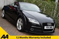 USED 2014 14 AUDI TT 1.8TFSi S-LINE ROADSTER 6-SPEED 158 BHP MMI Navigation / Heated Seats
