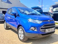 USED 2016 66 FORD ECOSPORT 1.5 Zetec SUV 5dr Petrol Manual 2WD Euro 5 (112 ps) Low Mileage, 1 owner and a FSH 9 services