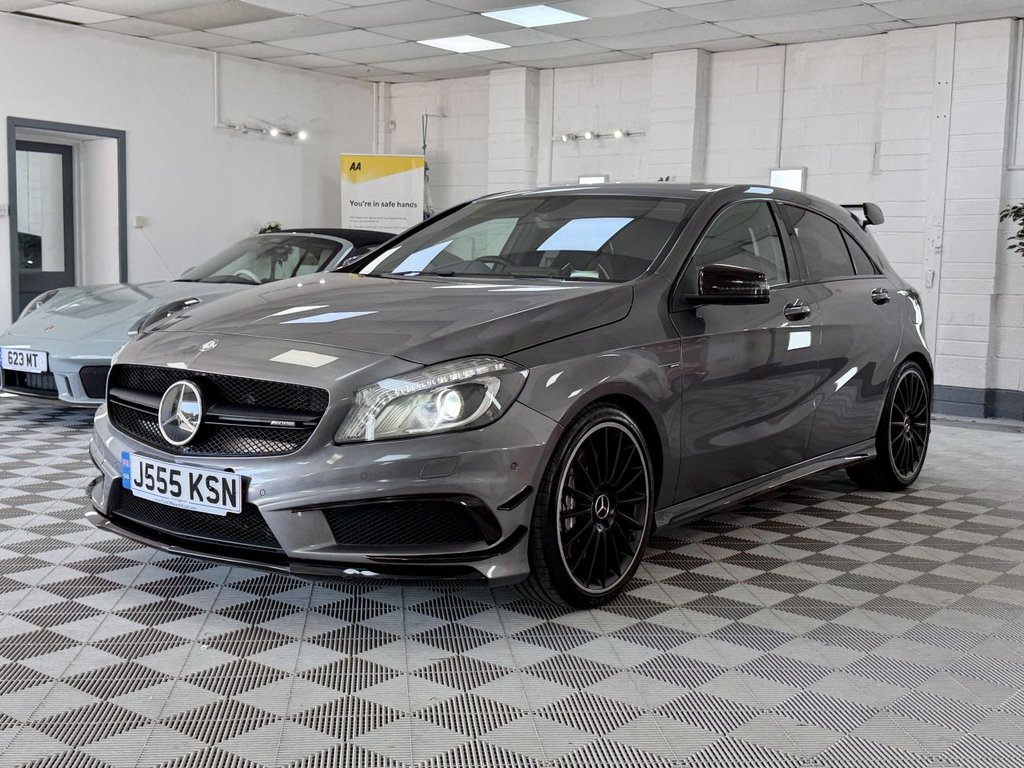 USED 2015 J MERCEDES-BENZ A CLASS 2.0 A45 AMG Hatchback 5dr Petrol SpdS DCT 4MATIC Euro 6 (s/s) (360 ps) 