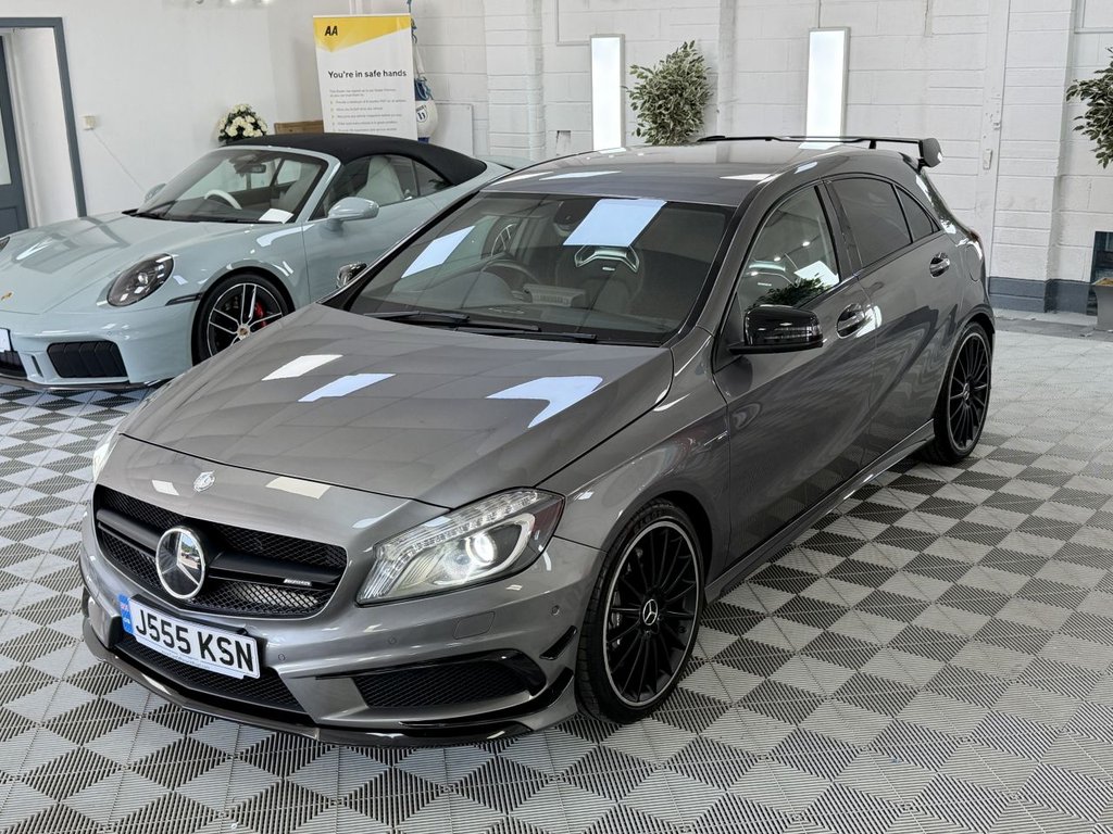 USED 2015 J MERCEDES-BENZ A CLASS 2.0 A45 AMG Hatchback 5dr Petrol SpdS DCT 4MATIC Euro 6 (s/s) (360 ps) 