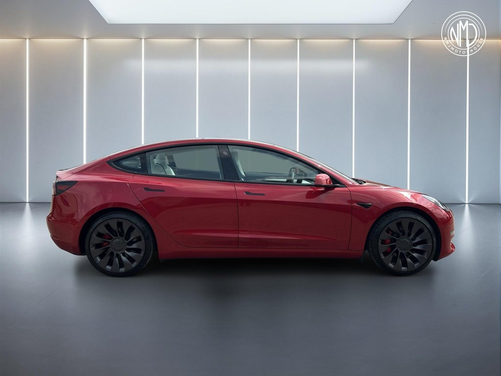USED 2022 72 TESLA Model 3 (Dual Motor) Performance Auto 4WDE 4dr (Performance Upgrade) 9.9%APR ONE OWNER WHITE INT
