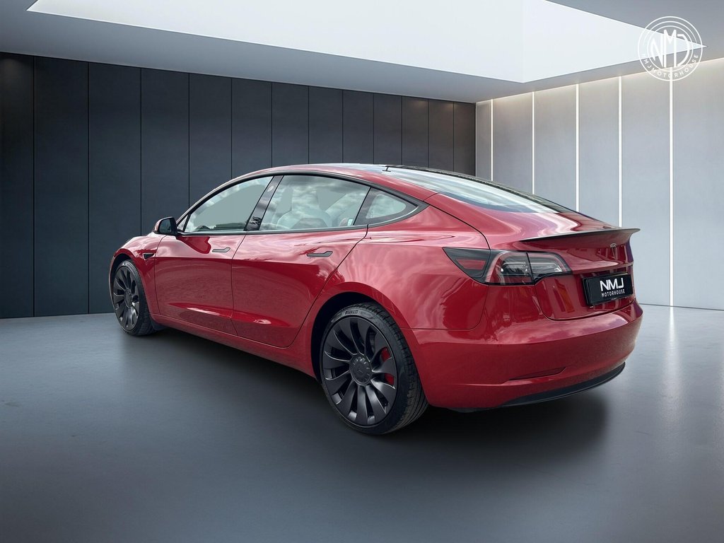 USED 2022 72 TESLA Model 3 (Dual Motor) Performance Auto 4WDE 4dr (Performance Upgrade) 9.9%APR ONE OWNER WHITE INT