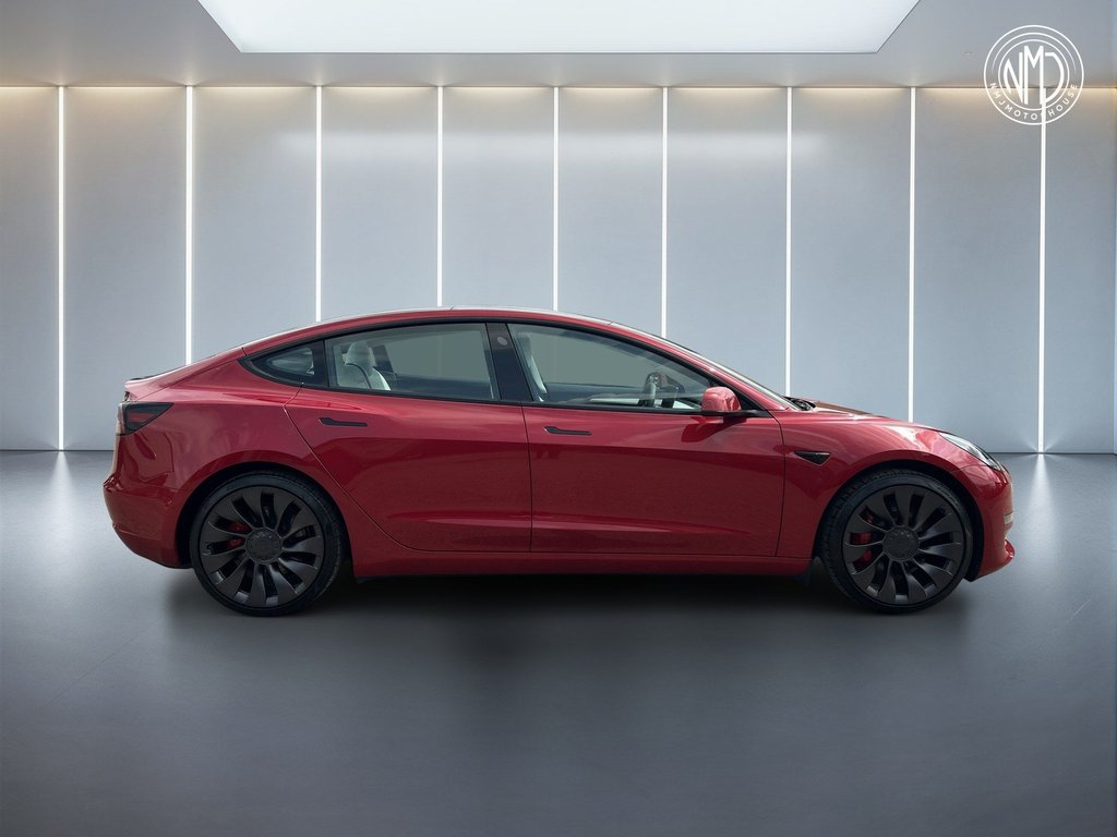 USED 2022 72 TESLA Model 3 (Dual Motor) Performance Auto 4WDE 4dr (Performance Upgrade) 9.9%APR ONE OWNER WHITE INT
