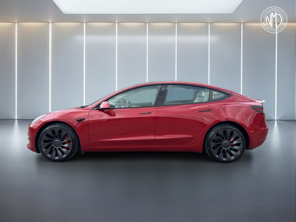 USED 2022 72 TESLA Model 3 (Dual Motor) Performance Auto 4WDE 4dr (Performance Upgrade) 9.9%APR ONE OWNER WHITE INT