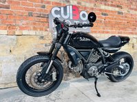 USED 2015 15 DUCATI Scrambler 800 CUSTOM Ferrari Nero Daytona finish
