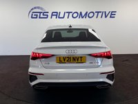 USED 2021 21 AUDI A3 SALOON 1.5 TFSI 35 S-LINE 150 BHP + SAT NAV + LEATHER + APPLE PLAY SIX MONTH WARRANTY APRIL 2027 MOT