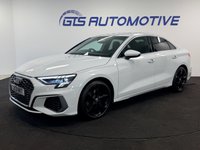 USED 2021 21 AUDI A3 SALOON 1.5 TFSI 35 S-LINE 150 BHP + SAT NAV + LEATHER + APPLE PLAY SIX MONTH WARRANTY APRIL 2027 MOT