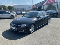 USED 2017 17 AUDI A4 2.0 TDI S line Saloon 4dr Diesel Manual Euro 6 (s/s) (150 ps) Cruise Nav DAB Sensors