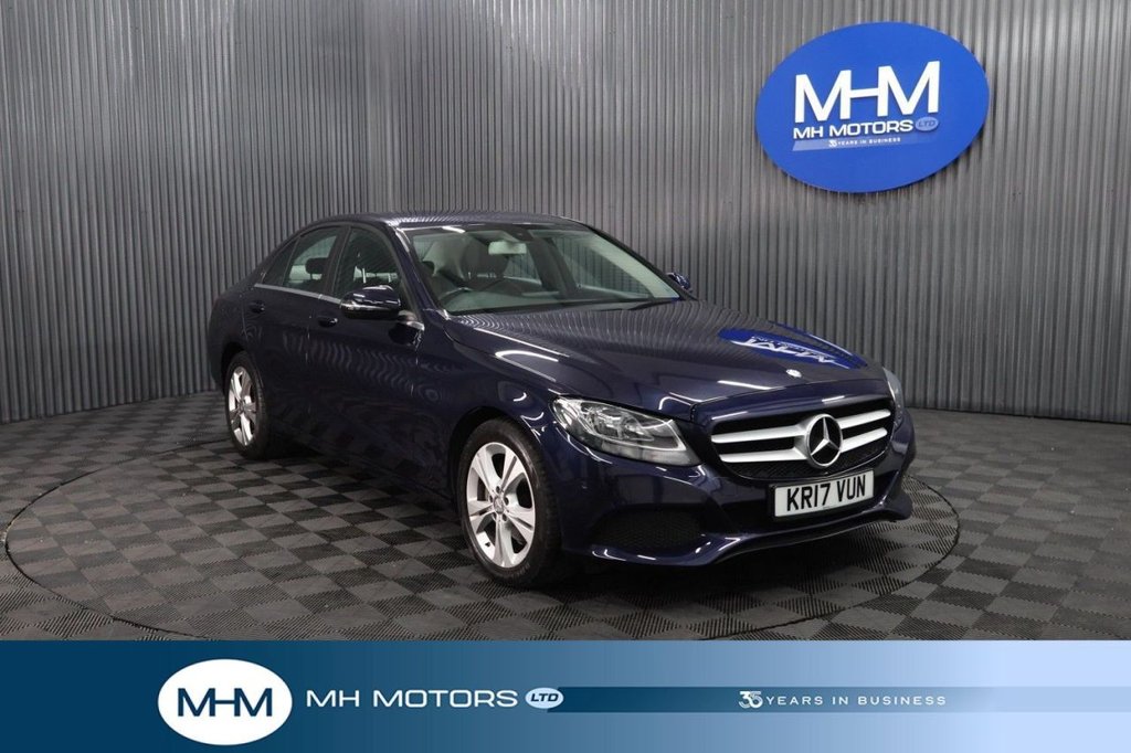 Blue 2017 Mercedes-Benz C-Class Saloon Rear-wheel drive Automatic