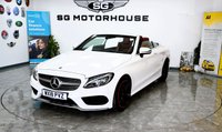 USED 2018 18 MERCEDES-BENZ C CLASS 2.0 C200 AMG Line (Premium Plus) Cabriolet 2dr Petrol G-Tronic+ Euro 6 (s/s) (184 ps) +FREE 6 MONTHS NATIONWIDE WARRANTY+