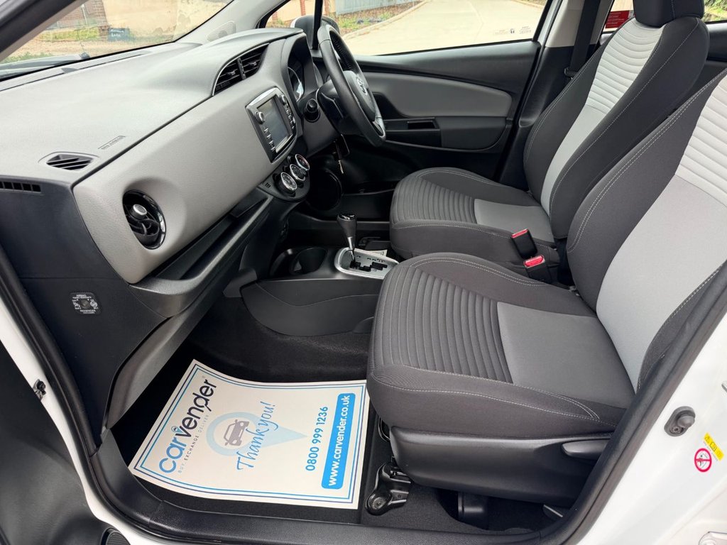 USED 2018 68 TOYOTA YARIS 1.5 VVT-i Icon Hatchback 5dr Petrol CVT Euro 6 (111 ps) 1 Owner|5 Services|Camera|Cruise|