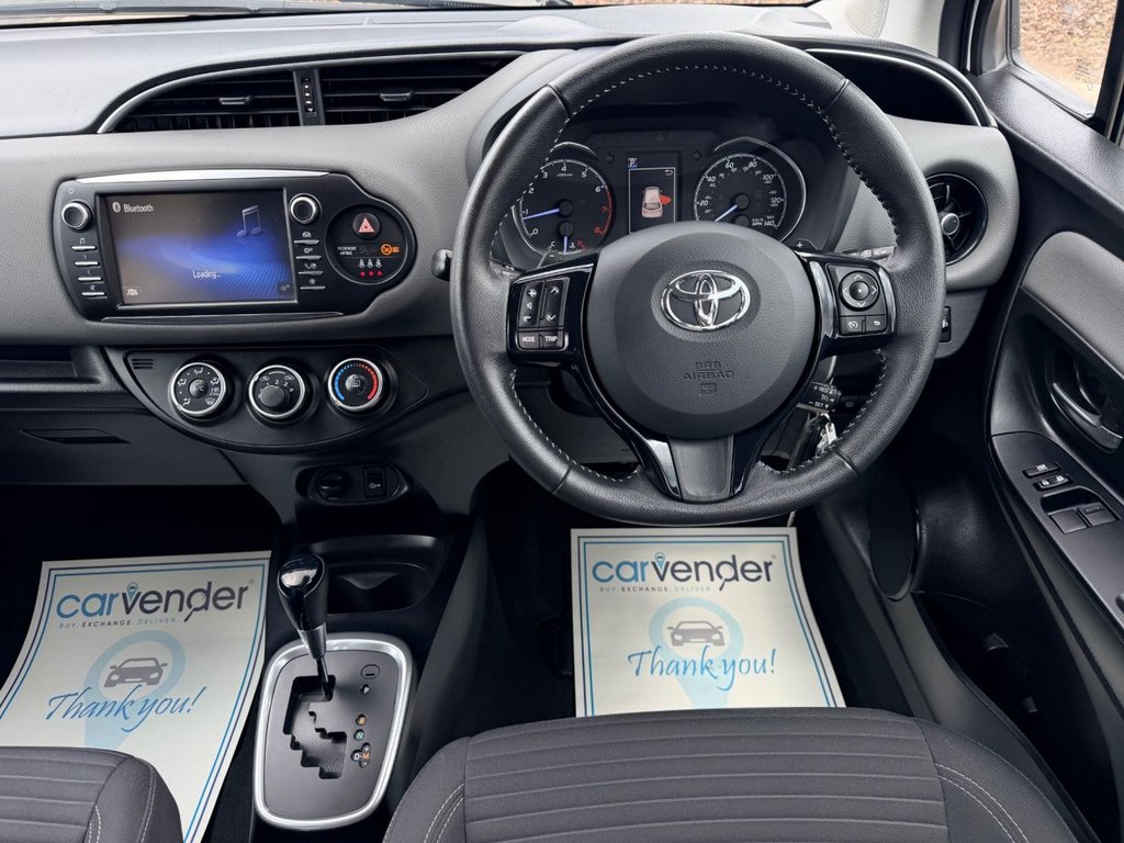 USED 2018 68 TOYOTA YARIS 1.5 VVT-i Icon Hatchback 5dr Petrol CVT Euro 6 (111 ps) 1 Owner|5 Services|Camera|Cruise|