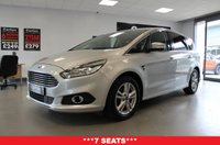 USED 2017 66 FORD S-MAX 2.0 TDCi Titanium MPV 5dr Diesel Manual Euro 6 (s/s) (180 ps) ***GREAT SERVICE HISTORY***TIMING BELT REPLACED***AUTO LIGHTS***FRONT & REAR PARKING AID***7 SEATS***TOUCH SCREEN MEDIA***VOICE CONTROL***AIR CON***APPLE CAR PLAY***AUTO ANDROID***SAT NAV***BLUETOOTH***CRUISE CONTROL***