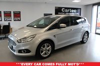 USED 2017 66 FORD S-MAX 2.0 TDCi Titanium MPV 5dr Diesel Manual Euro 6 (s/s) (180 ps) ***GREAT SERVICE HISTORY***TIMING BELT REPLACED***AUTO LIGHTS***FRONT & REAR PARKING AID***7 SEATS***TOUCH SCREEN MEDIA***VOICE CONTROL***AIR CON***APPLE CAR PLAY***AUTO ANDROID***SAT NAV***BLUETOOTH***CRUISE CONTROL***