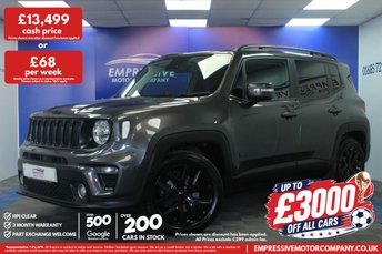 2021 JEEP RENEGADE 1.3 GSE T4 Night Eagle SUV 5dr Petrol DDCT Euro 6 (s/s) (150 ps) &pound;13499.00