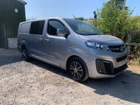 USED 2021 21 VAUXHALL VIVARO 3100 2.0D 120BHP LWB L2 SPORTIVE FACTORY 6 SEAT CREW VAN **SUPERB VALUE**NO VAT** 