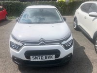 USED 2020 70 CITROEN C3 1.2 PureTech Feel Hatchback 5dr Petrol Manual Euro 6 (s/s) (83 ps) A really nice clean example of this 5 door petrol hatchback finished in Polar White .This vehicle comes with full service history and a fresh 12 months mot with no advisories , This vehicle comes equipped with Bluetooth connectivity , digital climate control , cruise control and speed limiter , Dab stereo with usb inputs , Android auto ,Mirror link and Apple car play plus all the usual refinements and safety features , This vehicle did sustain minor damage back in June 2023 ,but has been  repair