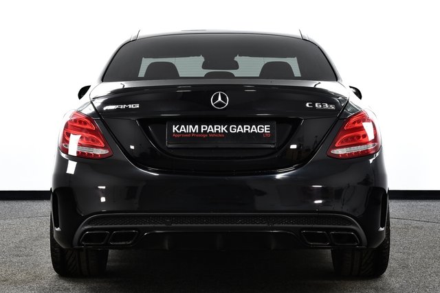 USED 2018 68 MERCEDES-BENZ C-CLASS 4.0 C63 V8 BiTurbo AMG S (Premium) Saloon 4dr Petrol SpdS MCT Euro 6 (s/s) (510 ps) &pound;5k Extras | PanRoof | Stealth