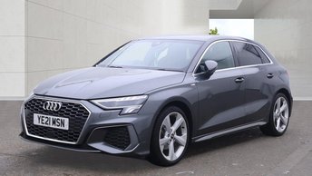 2021 AUDI A3 1.0 TFSI 30 S line Sportback 5dr Petrol Manual Euro 6 (s/s) (110 ps) &pound;15498.00
