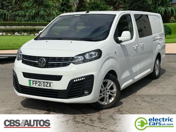 2021 VAUXHALL Vivaro Electric 3100 75kWh Elite Crew Van Double Cab 5dr Electric Auto L2 H1 (136 ps) &pound;16990.00