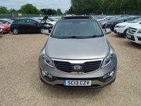 USED 2013 13 KIA SPORTAGE 1.7 CRDi EcoDynamics 3 2WD Euro 5 (s/s) 5dr AUX+LEATHER+SUNROOF+P-SENSORS