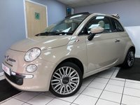 USED 2015 15 FIAT 500C 0.9 TwinAir Cult Convertible 2dr Petrol Manual Euro 6 (s/s) (85 bhp) Full Leather Bluetooth 16" Wheels