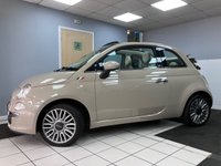 USED 2015 15 FIAT 500C 0.9 TwinAir Cult Convertible 2dr Petrol Manual Euro 6 (s/s) (85 bhp) Full Leather Bluetooth 16" Wheels