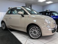 USED 2015 15 FIAT 500C 0.9 TwinAir Cult Convertible 2dr Petrol Manual Euro 6 (s/s) (85 bhp) Full Leather Bluetooth 16" Wheels