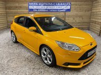 USED 2013 62 FORD FOCUS 2.0T EcoBoost ST-3 Hatchback 5dr Petrol Manual Euro 5 (s/s) (250 ps) TANGERINE SCREAM  CHARCOAL LEATHER