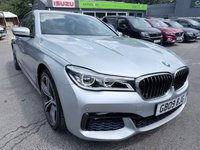 2016 BMW 7 SERIES Silver 730d M Sport xDrive, 56,500 miles, Euro 6, Automatic, Heads Up Display, Glass sunroof, Nappa leather, Rear Camera, 20in alloys, Cruise control &pound;18499.00