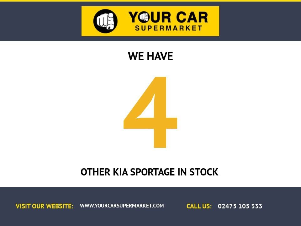USED 2017 17 KIA SPORTAGE 1.6 GDi 2 SUV 5dr Petrol Manual Euro 6 (s/s) (130 bhp) 2 KEYS / LONG MOT