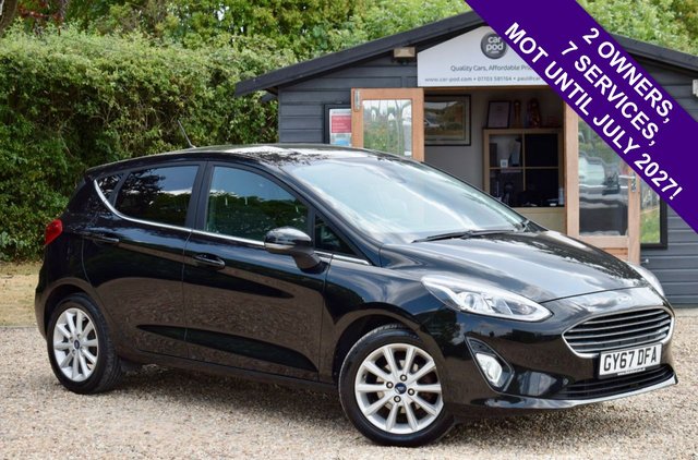 2018 67 FORD FIESTA 1.0T EcoBoost Titanium Hatchback 5dr Petrol Manual Euro 6 (s/s) (100 ps) 2 OWNERS FROM NEW + NEW MOT + 7 SERVICE HISTORY!