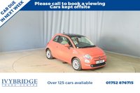 USED 2016 16 FIAT 500 1.2 Lounge Hatchback 3dr Petrol Manual Euro 6 (s/s) (69 bhp) 2 OWNER+GOOD SERVICE HISTORY