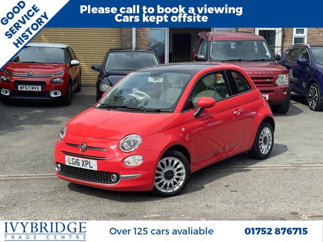 2016 FIAT 500 1.2 Lounge Hatchback 3dr Petrol Manual Euro 6 (s/s) (69 bhp) £4995.00