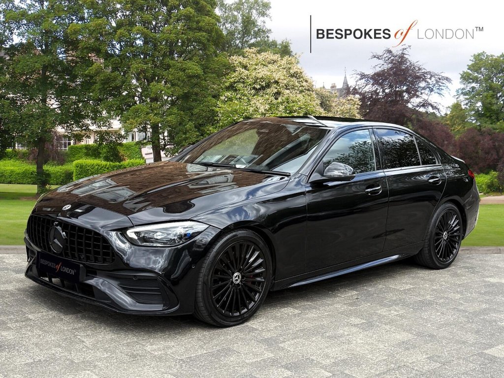 USED 2022 22 MERCEDES-BENZ C CLASS 2.0 C220dh MHEV AMG Line (Premium) G-Tronic+ Euro 6 (s/s) 4dr HUGE SPEC|BLACK PACK|GT GRILL|