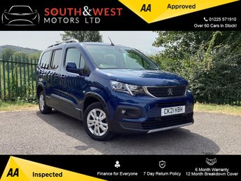 2021 PEUGEOT RIFTER 1.5 BlueHDi Allure Premium Long MPV 5dr Diesel Manual Euro 6 (s/s) (100 ps) &pound;8975.00