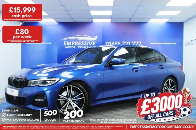 View our BMW 3 Series 2.0 320d M Sport Saloon 4dr Diesel Auto Euro 6 (s/s) (190 ps)