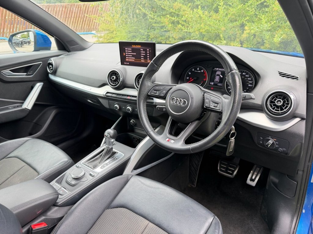 USED 2018 18 AUDI Q2 1.4 TFSI CoD S line SUV 5dr Petrol S Tronic Euro 6 (s/s) (150 ps) LEATHER, SAT NAV, P/SENSORS