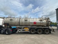 USED 2014 14 CROSSLAND TANKER TRAILER CROSSLAND 30,000 LITRE STAINLESS STEEL  ADR VACUUM / PRESSURE TANKER 